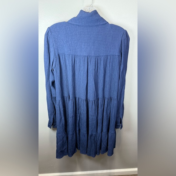 Sezane Women’s Navy Blue Long Sleeve Selena Dress Size 34/XS - Picture 2 of 4